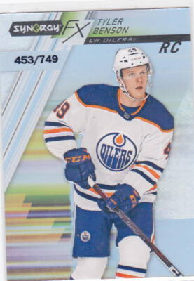 20/21 SYNERGY..TYLER BENSON..FX ROOKIE../749..# FXR-TB.OILERS.FREE COMBINED SHIP