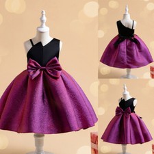 Kids Princess Tutu Dress Flower Girls Wedding Pageant Ball Gown Christmas Party