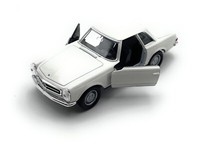 Modellauto Mercedes Benz 230SL 1:34-39 Weiß Miniatur Fahrzeug