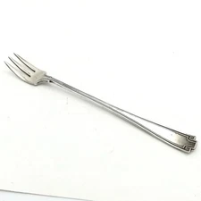 Gorham Sterling Silver 1913 Etruscan Greek Key Oyster Cocktail Fork Antique