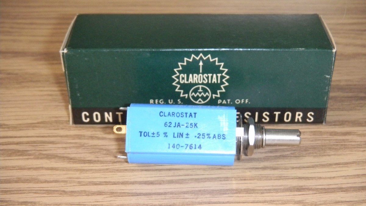 CLAROSTAT POTENTIOMETER 62JA-25K * for sale online | eBay CLAROSTAT POTENTIOMETER 62JA-25K * for sale online | eBay