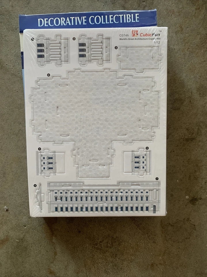 Kit Modelo Puzzle 3D 132 Piezas - Edificio Capitolio EE. UU. Envío Gratis Foto 4 de 4