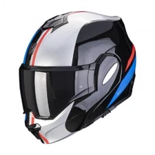 Scorpion Exo-tech Forza Motorcycle Helmet Black Silver Red Blue Flip-up Helmet Helmets