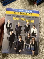 Now You See Me Bluray DVD Extended Edition With Slipcover 2013