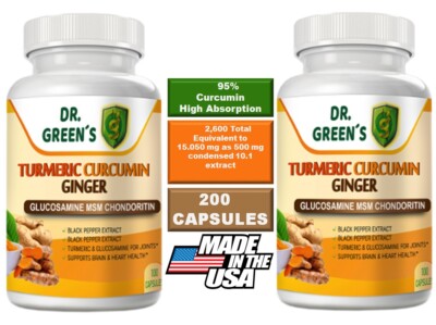 Turmeric Curcumin With Bioperine 95% Curcuminoids 15,050mg EXTRACT Tumeric 200