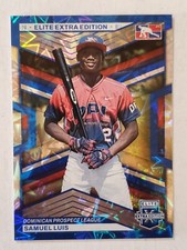 SAMUEL LUIS 2023 Panini Elite Extra Edition FOTL BLUE #'d 3/16 DPL