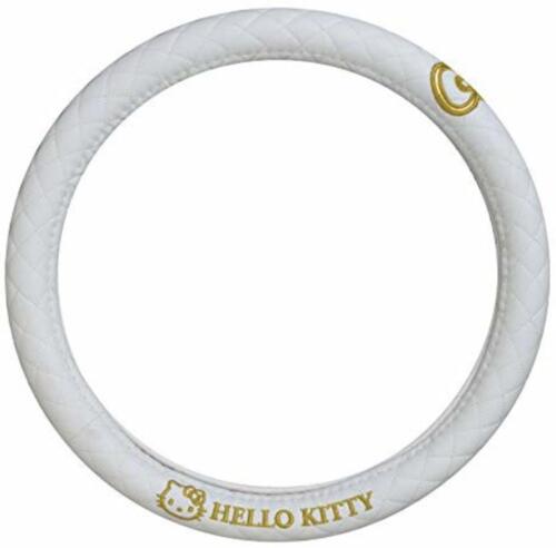 Sanrio Hello Kitty Steering Wheel Cover White - Car Accessory F/S w/Tracking# - 第 1/5 張圖片