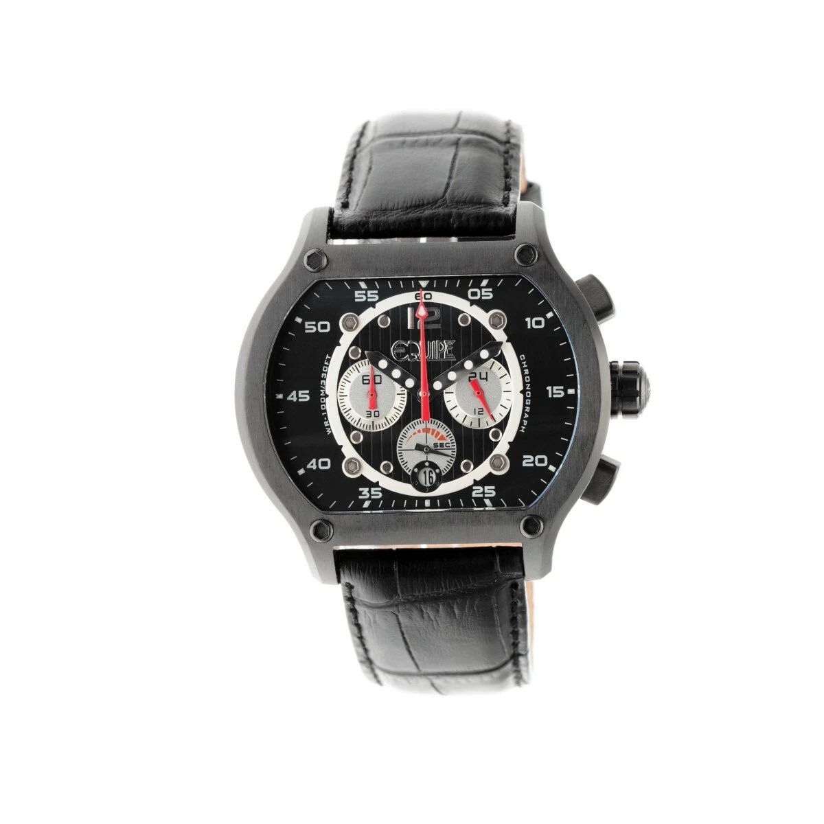 NWT Equipe Grille Chronograph Silver Dial Black Rubber Men\'s Watch Equipe Wristwatches for sale | eBay main image 2