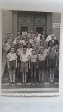 Photo Large Format 29 School Class Central School Circa 1950s Approx 13x18cm