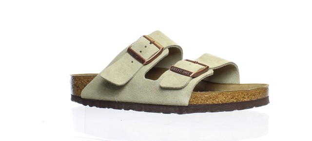 Birkenstock Arizona Suede Taupe Soft Footbed Men's Sandal
