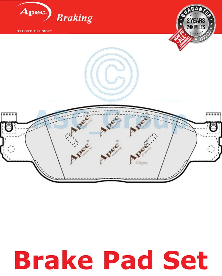 Jeu De Plaquettes De Frein Avant Apec Qualité OE Remplacement PAD1132 - Photo 1/1