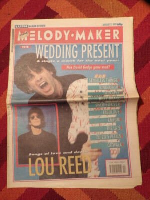 Melody Maker Newspaper Musik Zeitschrift 11.18.92 Wedding Present Lou Reed La's