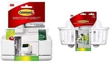 3M Command Under Sink Organizer Set (1 Storage Caddy, 1 Sponge Caddy, 4 Small...