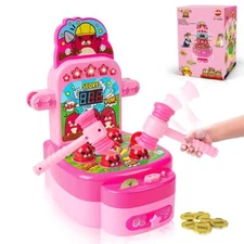 VATOS Whack Game Electronic Arcade Game Toys with 2 Hammers for Kid Girls Age 3+