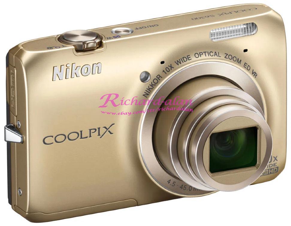 Nikon COOLPIX s6300 ゴールド Nikon COOLPIX S6300 Gold Digital Camera 10x Optical Zoom