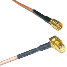 RG316 SMB FEMALE to SMA FEMALE ANGLE RF Cable Rapid-SHIP LOT