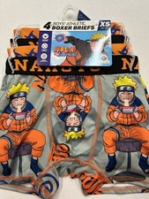 Naruto Boys 4pk Athletic Boxer Briefs Size XS 4-5  NWT