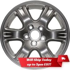 New Set of 4 16 Hyper Silver Alloy Wheels Rim...
