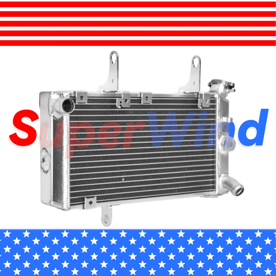 Radiador de aluminio SuperWind para Suzuki V-Strom 1000 Vstrom 1000 DL1000 2002-2012 Foto 2 de 4