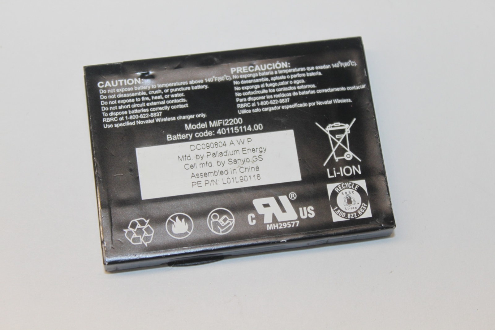 Genuine Sanyo MiFi2200 Replacement Battery for Portable Mobile Hotspot