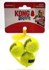 KONG AirDog Squeakair Tennis Balls 3 ct XS Dog Fetch Toy
