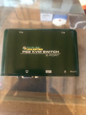 Cables Unlimited SWB-9000 2 Port PS/2 KVM Switch with built-in No Cables