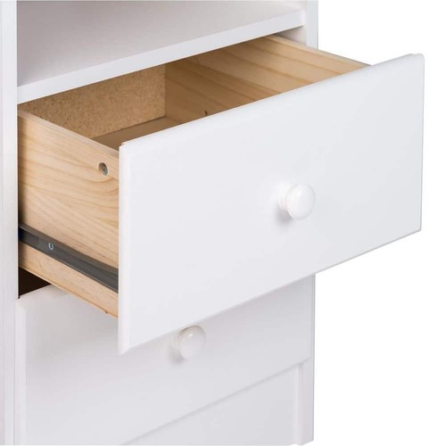 Prepac Chest Of Drawers 52"x20"x16" 6-Drawer Modern White Composite Heavy Duty - Picture 6 of 6