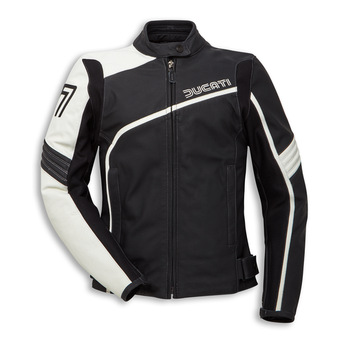 New Dainese Ducati 77 Leather Jacket 