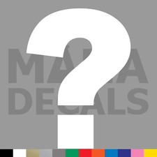 Question Mark Vinyl Die Cut Decal Sticker - Punctuation Question Mark Vinyl Die Cut Decal Sticker - Punctuation