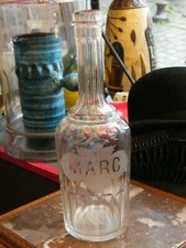 Marc Pans Flasche Geschnittenes Glas XIX Jahrhundert