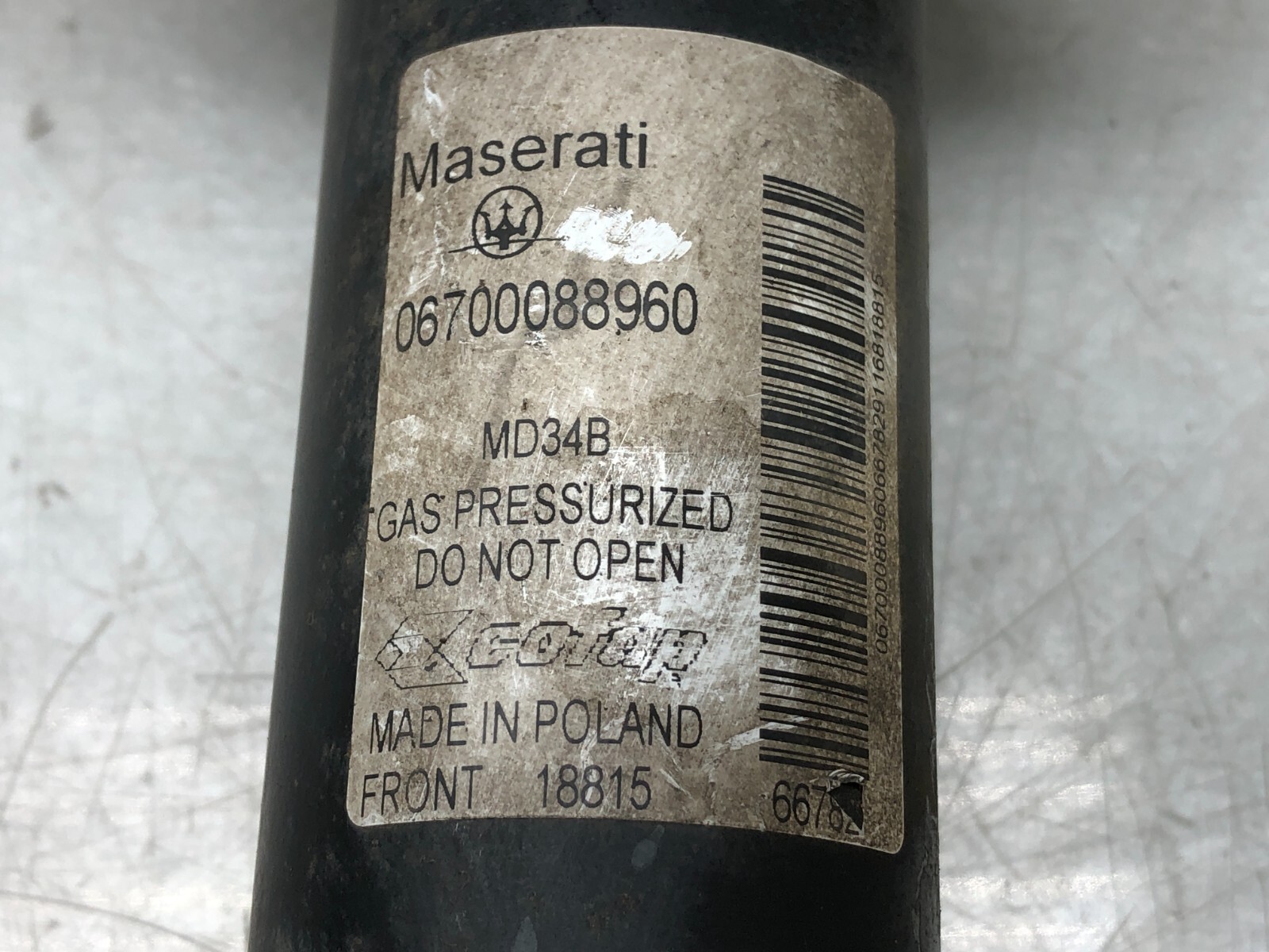 2014-2019 MASERATI GHIBLI S RWD LEFT DRIVER FRONT SHOCK ABSORBER STRUT OEM.