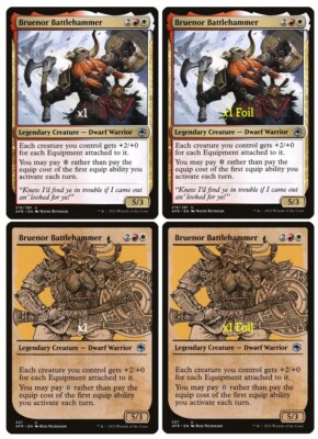 Mtg Basic Land MTG AFR Bruenor Battlehammer Card - Near Mint, Foil/Showcase,  English (Select Version) Sliver MTG Commander Player-Built Decks