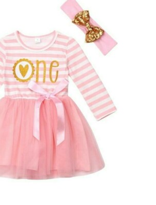 Ein Herz erster 1. Geburtstag Tutu Outfit Baby Mädchen Kuchen Smash One Fotoshooting UK