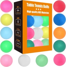Ping Pong Balls 12 50 or 100 Pack - High Bounce 3 Star Colored Balls for Trainin