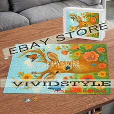 Deer Botanical nature 500pc jigsaw puzzle 15X20.5 in