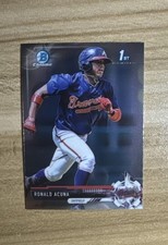 2017 Bowman Chrome Prospects Mini #BCP127 Ronald Acuna Jr. 1st Rookie Braves