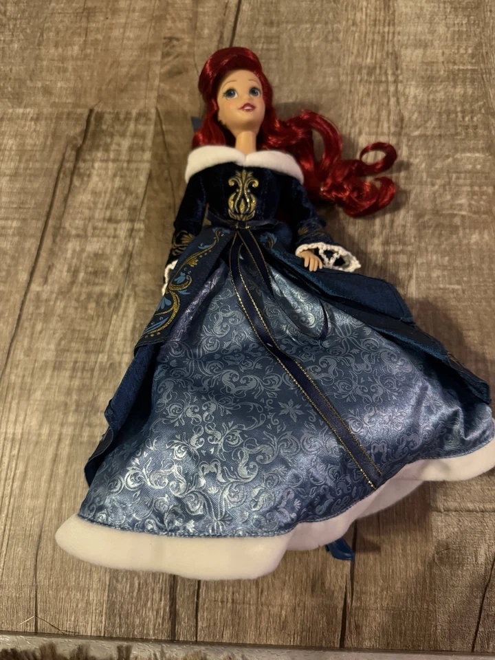 Disney Store 2020 Holiday Ariel Special Edition Little Mermaid Doll Christmas - Image 2 of 4