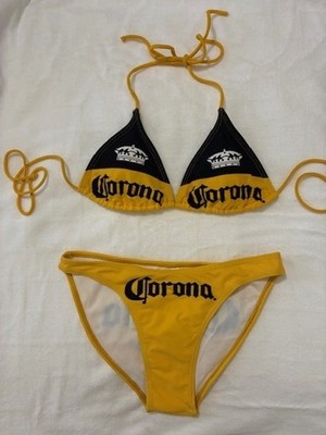 RARITÄT  top Bikini CORONA Extra Bier Gr. M aus den USA 1 x getragen