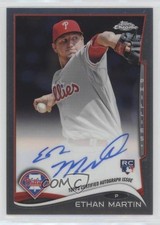 2014 Topps Chrome Image Variation Rookie Auto Ethan Martin #128 Auto sh7