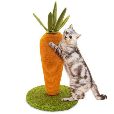 Cat Scratching Post, Cute Carrot Scratching Post, Nature Sisal Cat Scratcher
