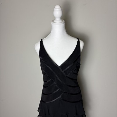 Joseph Ribkoff Dress Women's 8 Black Tiered Ruffle Cocktail Party Flapper  Canada | eBay