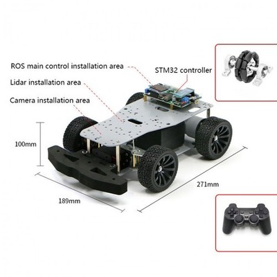 WHEELTEC R550 ROS Robot Chassis Robot Car Chassis Comes with Electronic Control