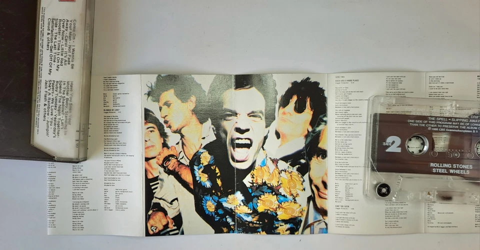 Rolling Stones Sticky Fingers Rolled Gold Steel Wheels Cassettes 60s 70s 80s - Image 4 of 4