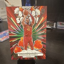 Panini 2023 Donruss Bomb Squad Holo Red & Green Donovan Mitchell /75 