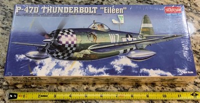 Academy 1/72 Republic P-47D Thunderbolt Bubbletop ''Eileen'' No. 2105 New Sealed