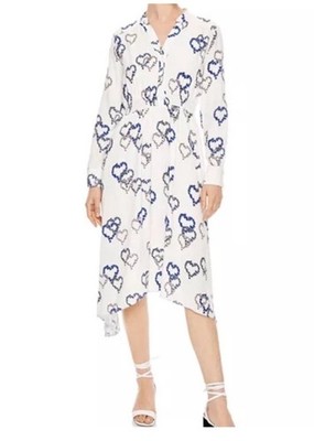 Sandro White Heart Dress XS