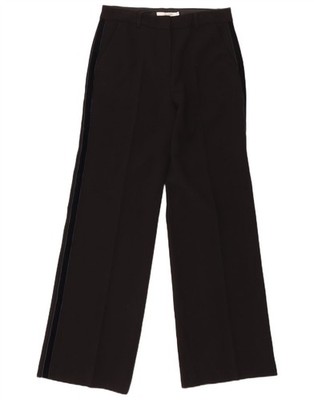 Boden Damen Chino Hose weites Bein UK 10 Small W28 L33 schwarz Colourblock BY13