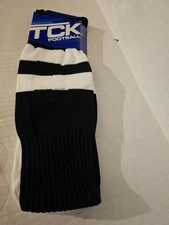Twin City Full Knit Full back Game Socks Navy Blue Throwback 28-30 Knee High NIP