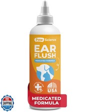Paw Science Dog Ear Cleaner - Cat and Dog Ear Infection Treatment - Medicated