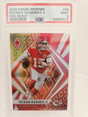 2020 Panini Phoenix - Patrick Mahomes II #45 Fire Burst PSA 9.